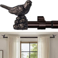 Curtain Rod 36 to 168 in Vintage Oil Bronze Adjustable - Heavy Duty