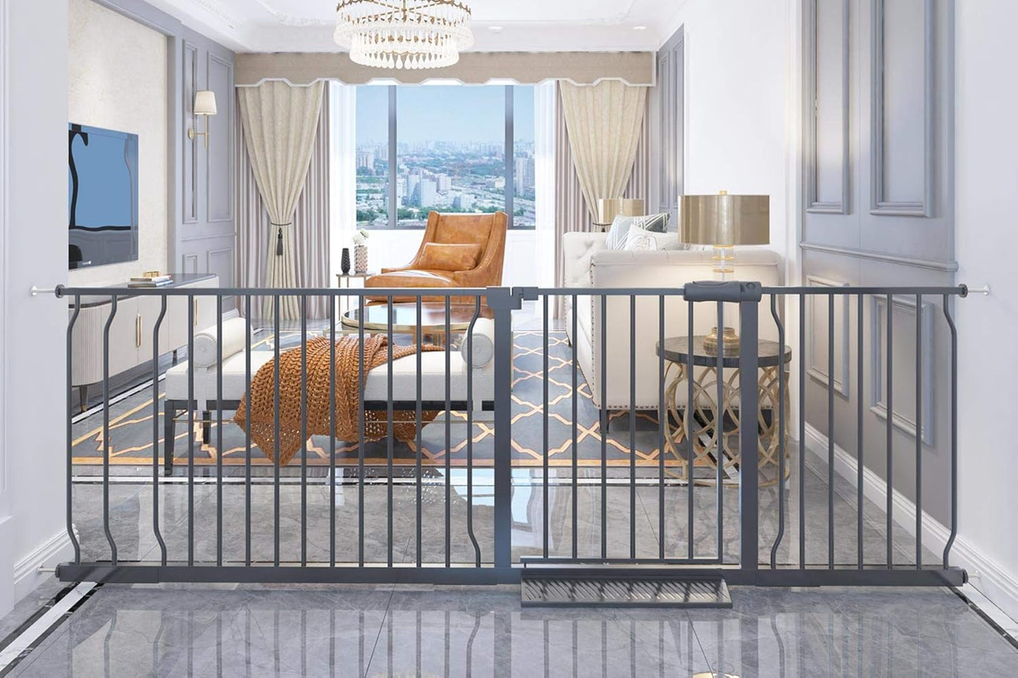 Extra Wide Baby Gate Tension Safety Gates for Indoor Use