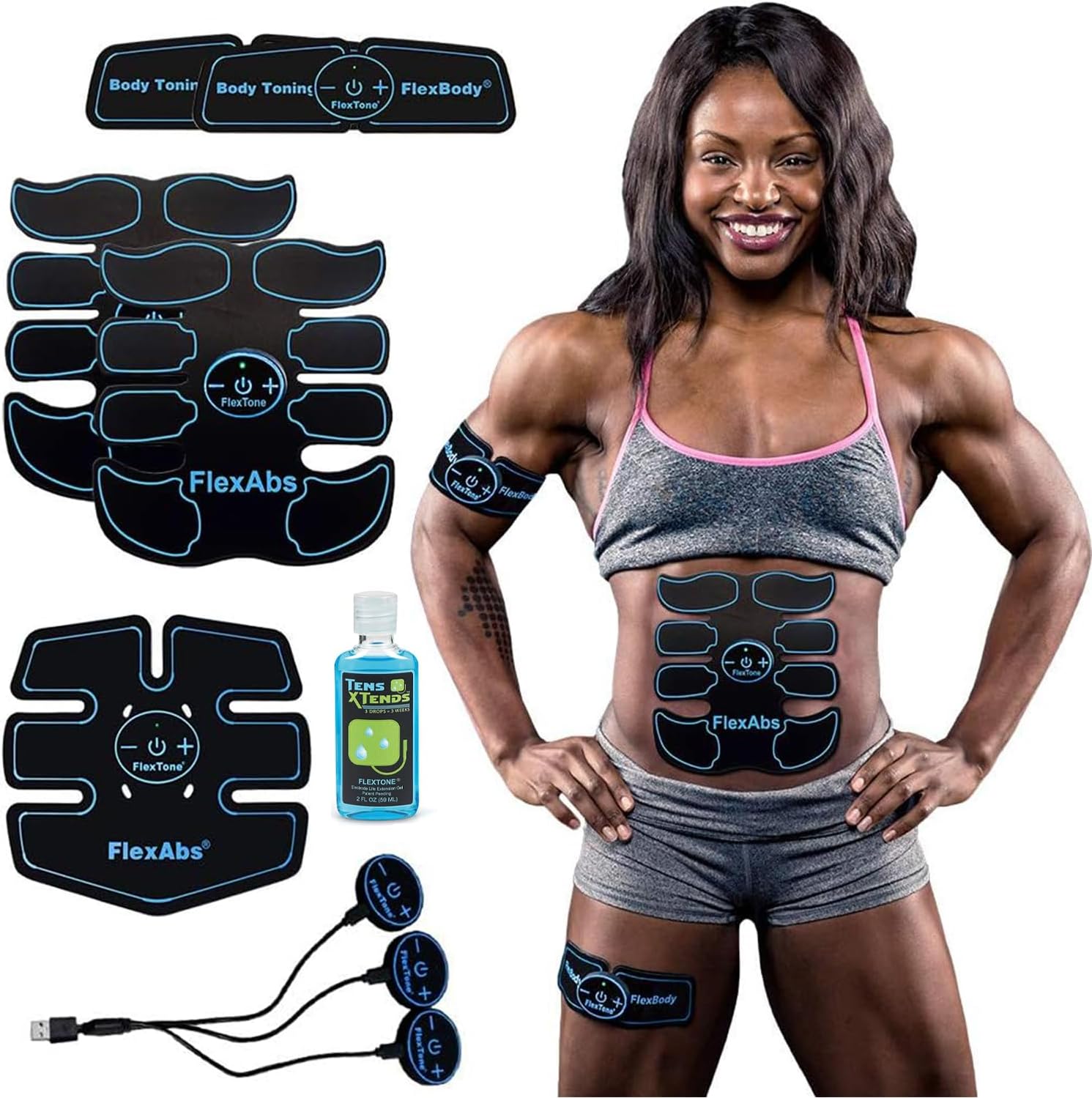 FlexTone EMS Abs Trainer - FDA Cleared - Wireless Power!