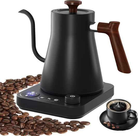 RHD Electric Gooseneck Kettle with LCD Display for Precision Brewing