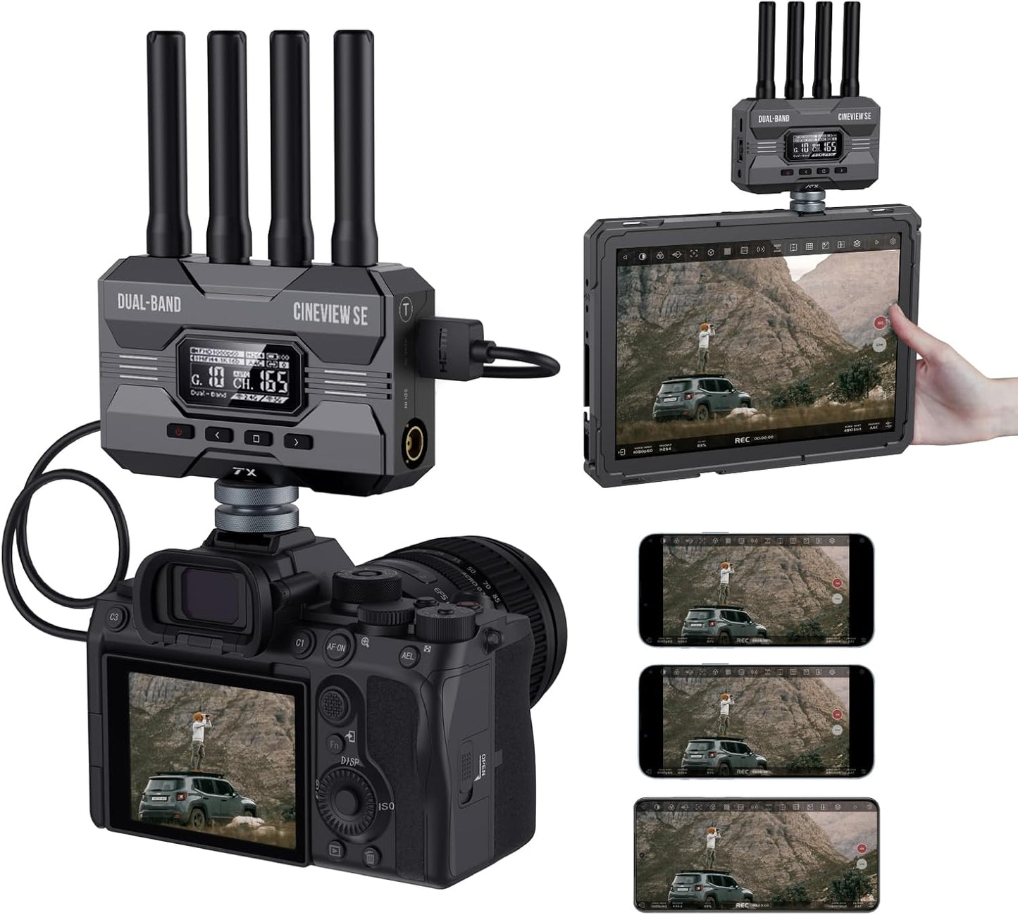 Accsoon CineView SE: 1200ft Range, 0.05s Latency, 1080P60fps