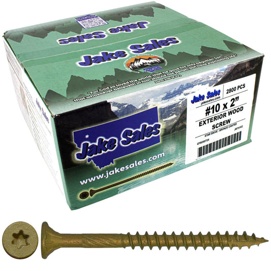 Jake Sales #10 x 2 Bronze Coated Multipurpose Wood Screws Review