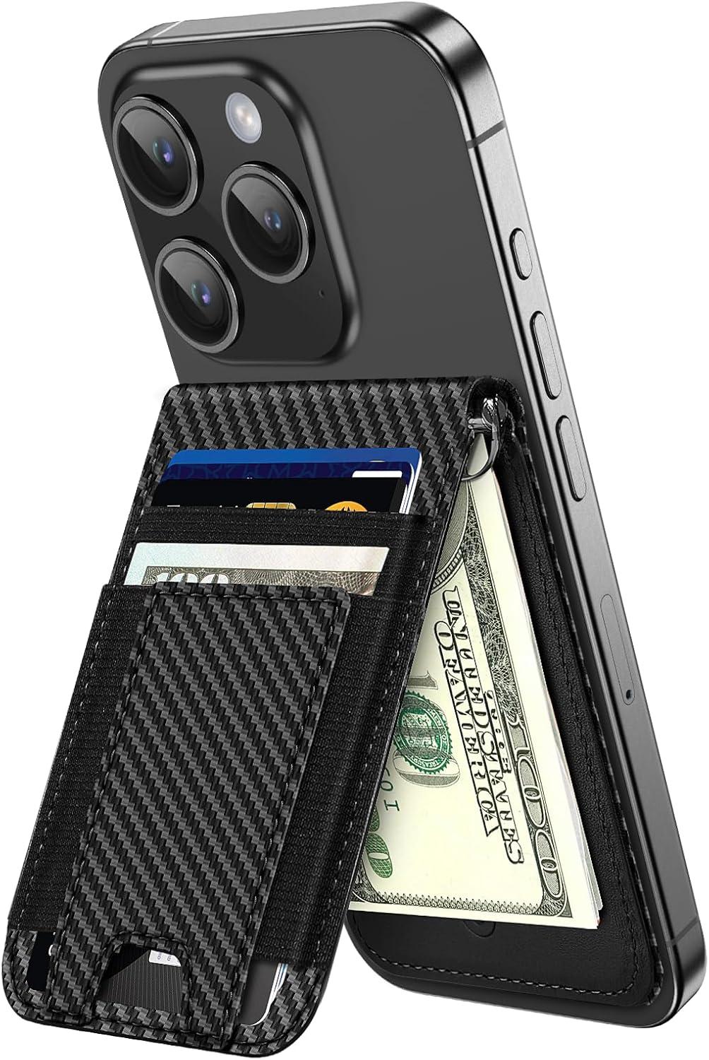 MagSafe Wallet Stand with Money Clip for iPhone 17/16/15/14/13