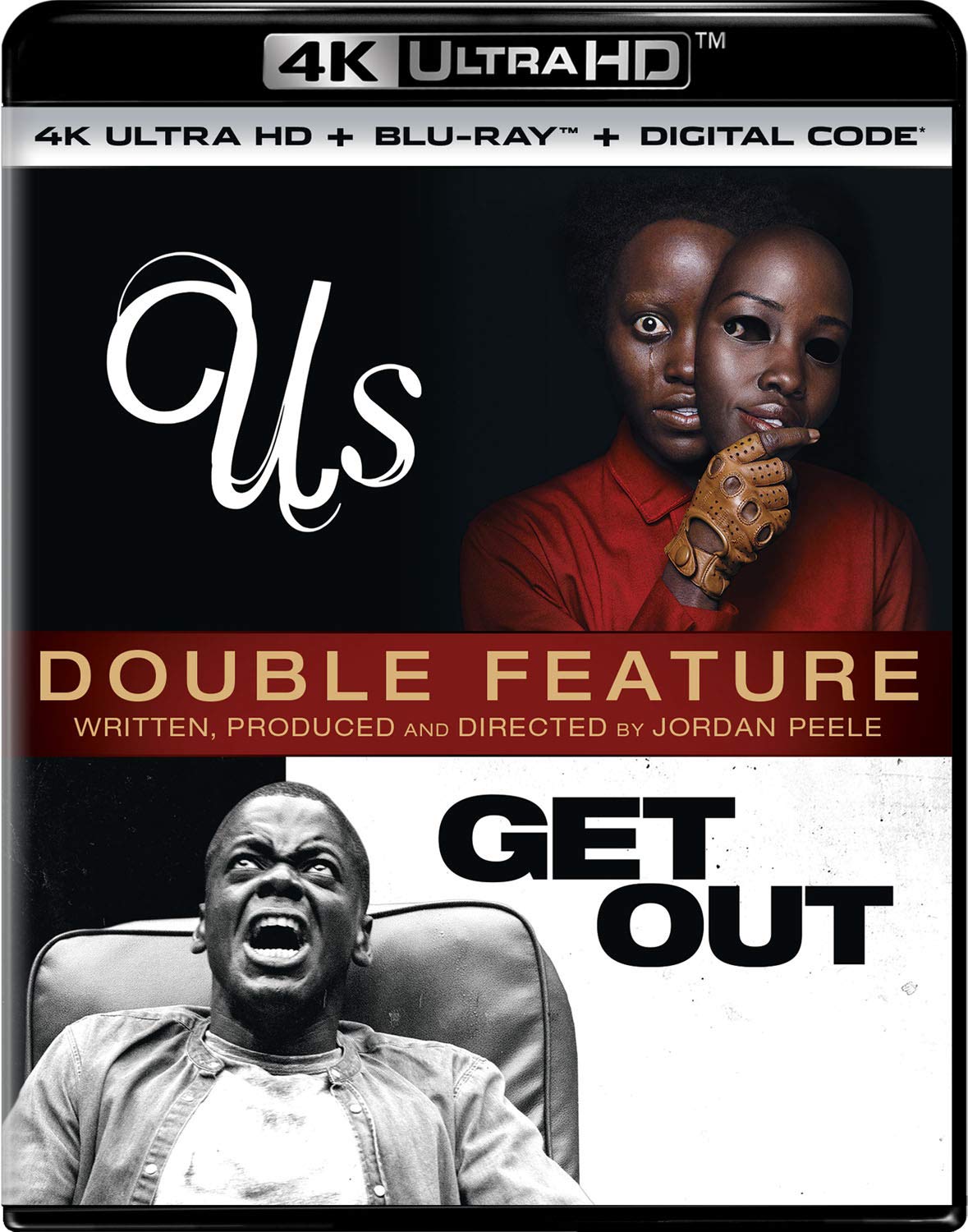 Us / Get Out Double Feature Blu-ray for Thrilling Horror Fans