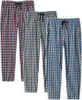 MoFiz Men's Pajama Pants Ultra Lightweight 3-Pack - Comfortable Cotton