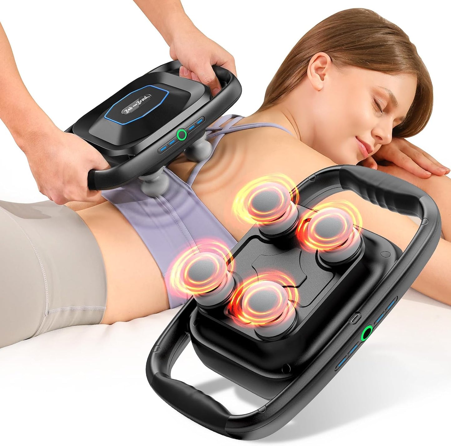BOB AND BRAD A1 4-Head Massage Gun for Deep Tissue Relief