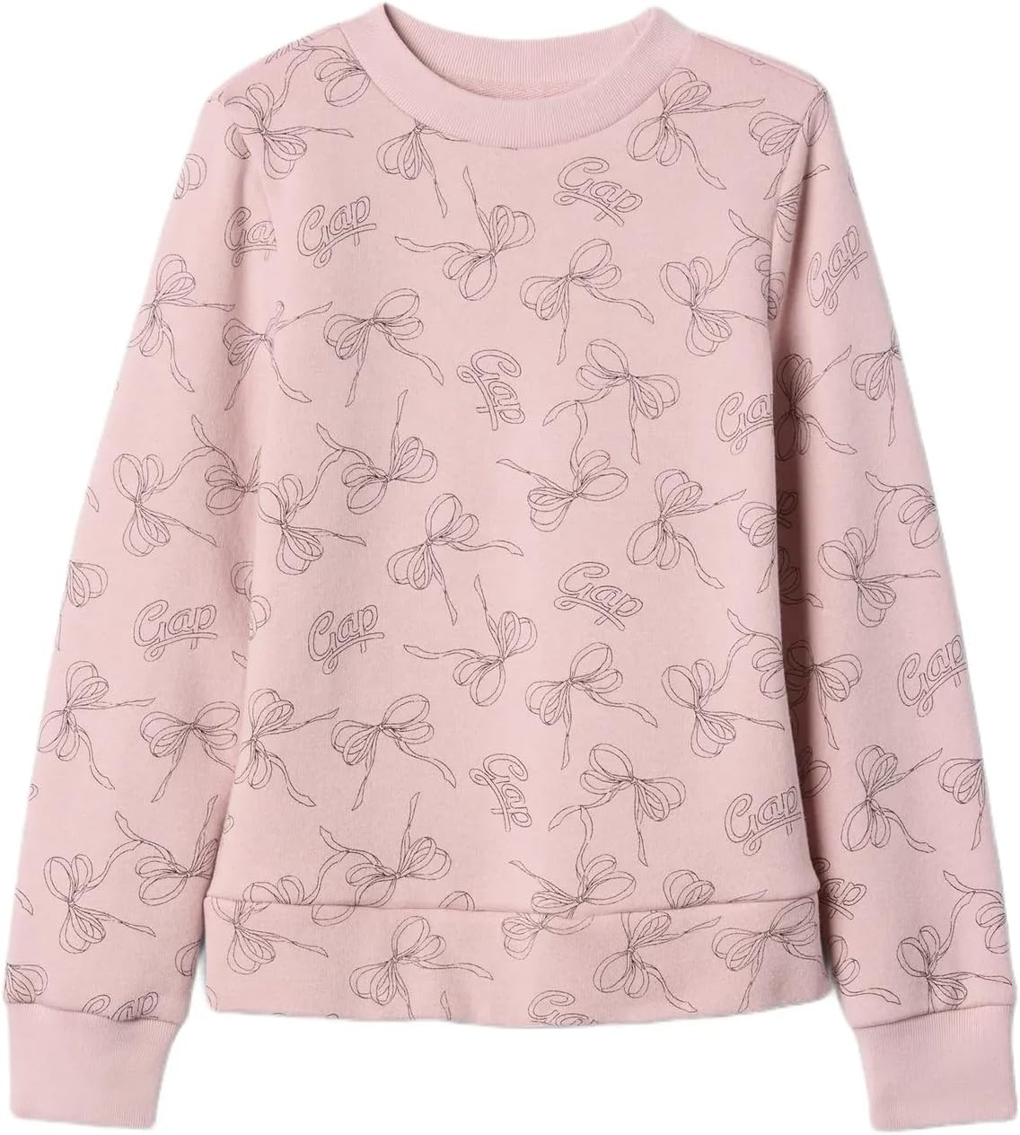 Cozy XL Girls Logo Sweatshirt with Bow Print