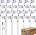 Kids Earbuds Headphones Bulk 100 Pack Class Set for School - Durable