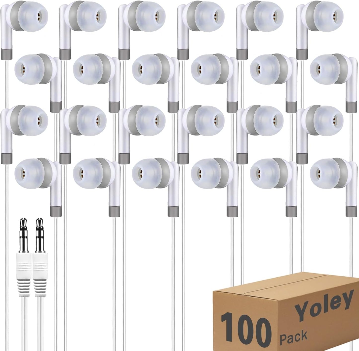 Kids Earbuds Headphones Bulk Set for School Classroom Use