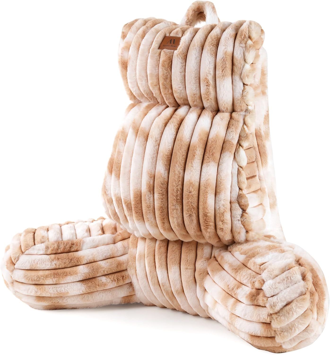 Ergonomic Faux Fur Reading Pillow for Ultimate Comfort & Support
