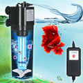 Aquarium U-V Filter for 40-75 Gal - Clear Water Swirl Turbo Design