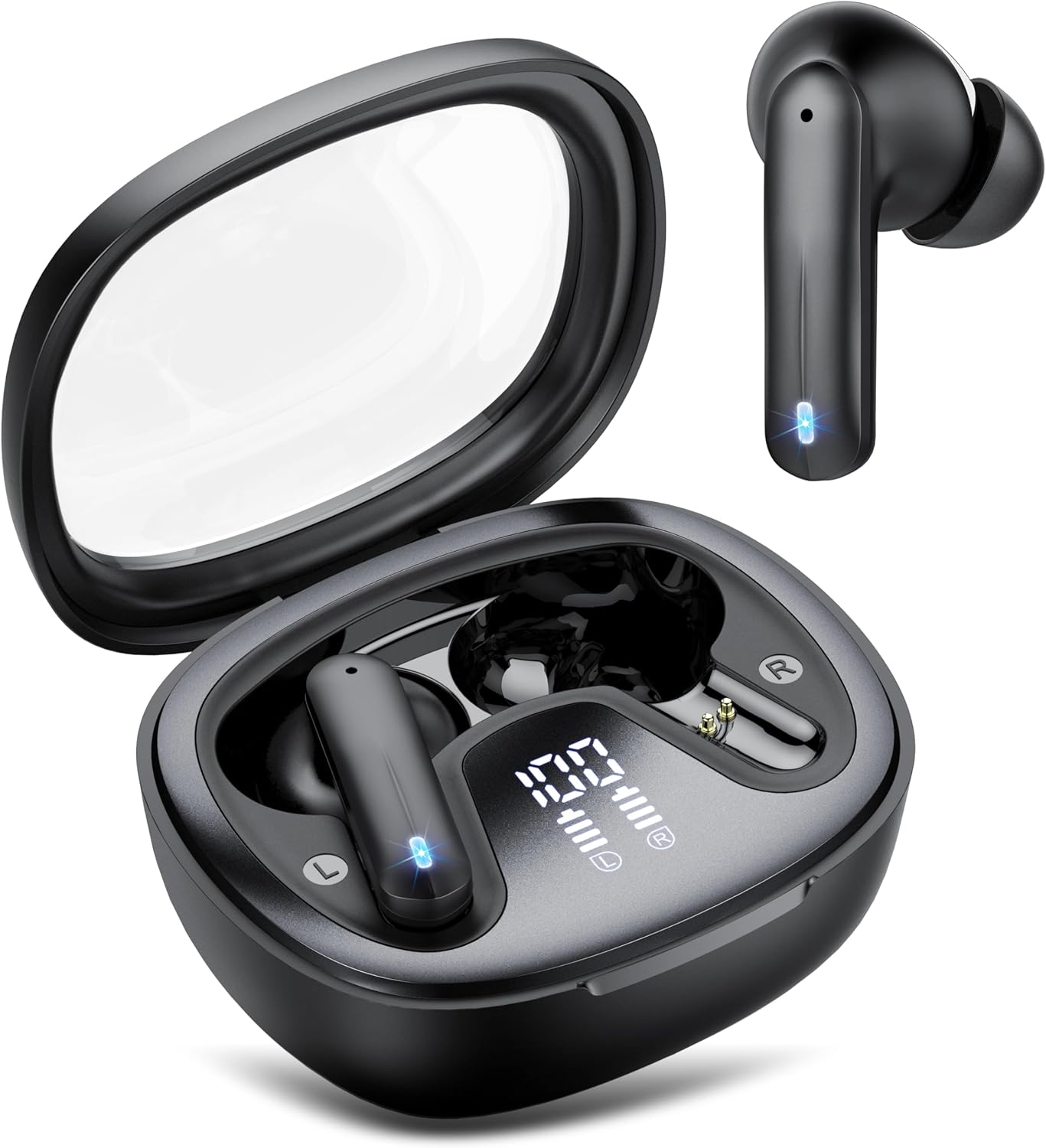 Wireless Earbuds with Bluetooth 5.4 and HiFi Stereo Bass Sound