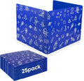 25-Pack Desk Dividers for Students - 3-Fold Waterproof Privacy Screens