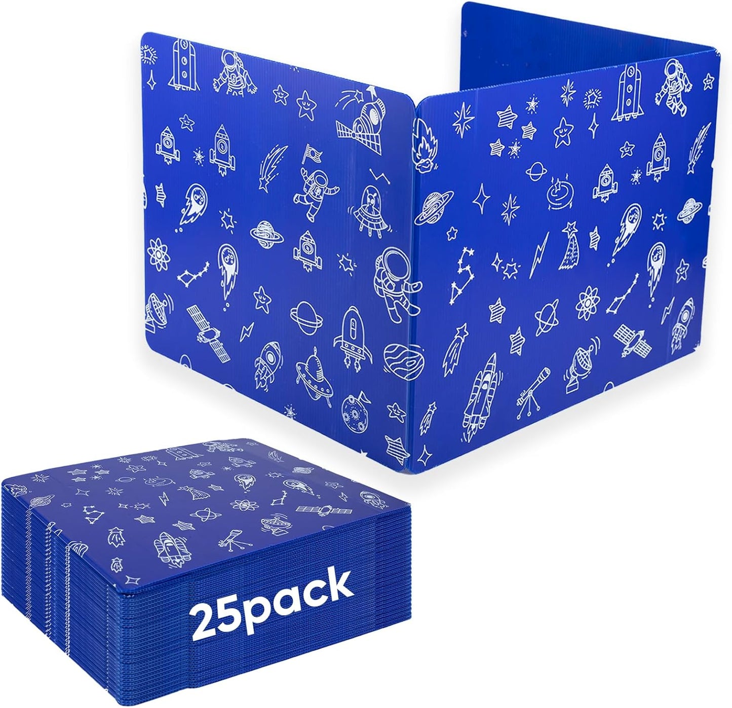 25-Pack Desk Dividers for Students - Durable Privacy Screens