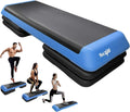 Adjustable Workout Aerobic Step Platform - Health Club Size for All