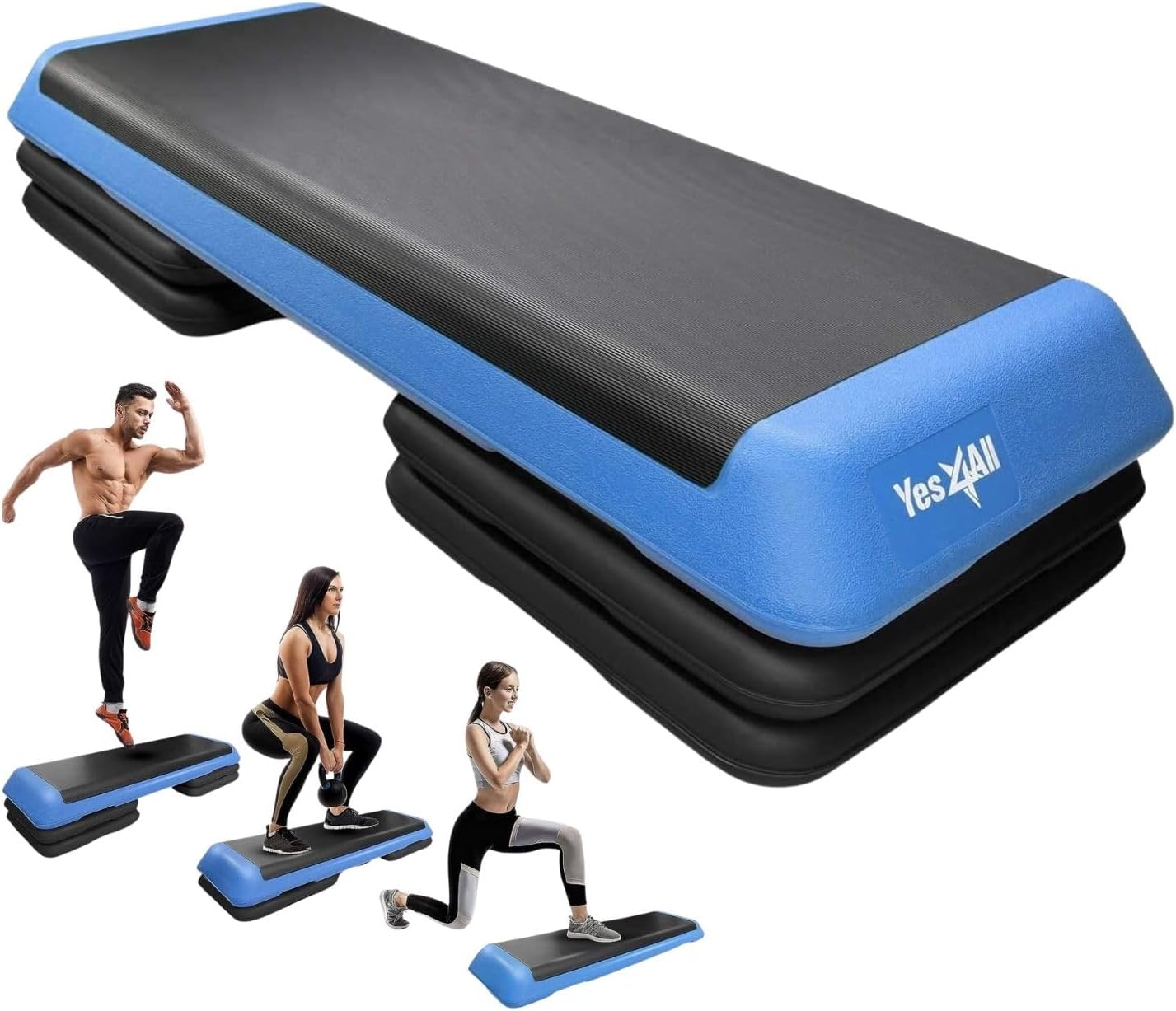 Yes4All Adjustable Workout Aerobic Step Platform for All Levels
