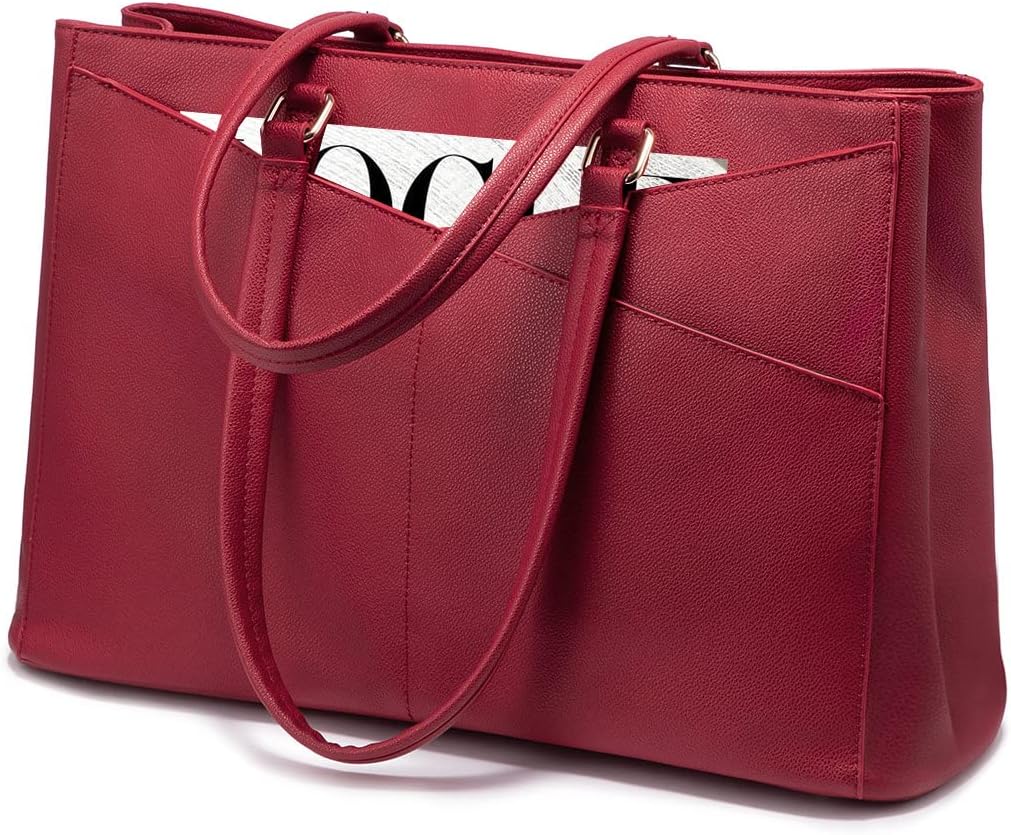Stylish Laptop Tote Bag for Women 15.6 Inch Waterproof Design