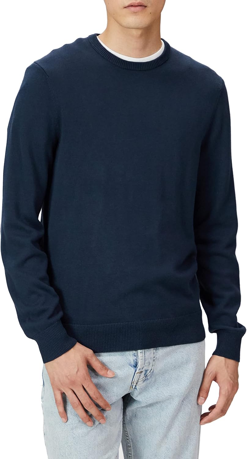 Cotton Crewneck Sweater for Big & Tall Men