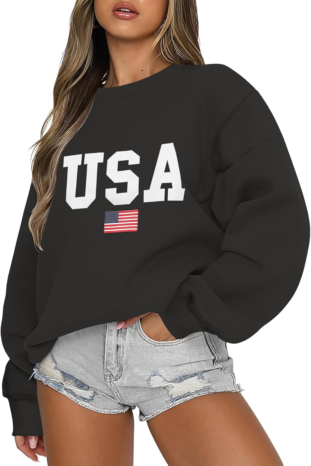 Micoson Oversized Graphic Sweatshirt | Cozy Fleece Pullover