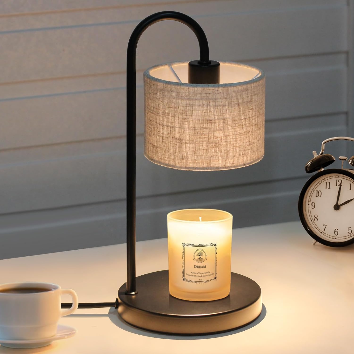 Candle Warmer Lamp with Timer for Scented Candles - Linen