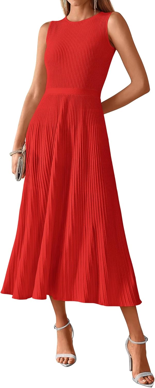 BTFBM Women Midi Bodycon Tank Dress for Every Occasion