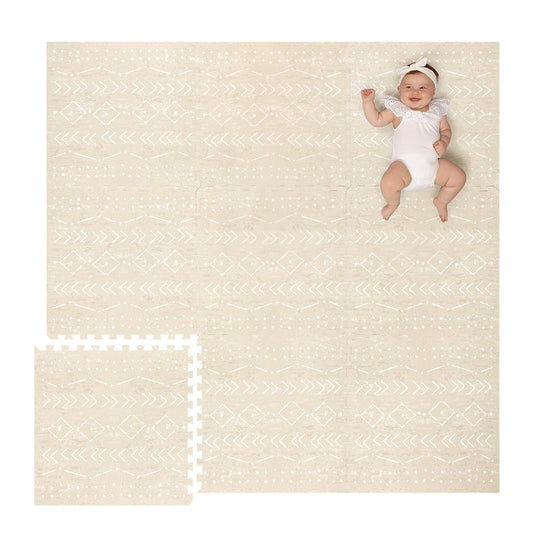 Lillefolk Baby Play Mat for Floor 6x6ft Soft Non Toxic Design