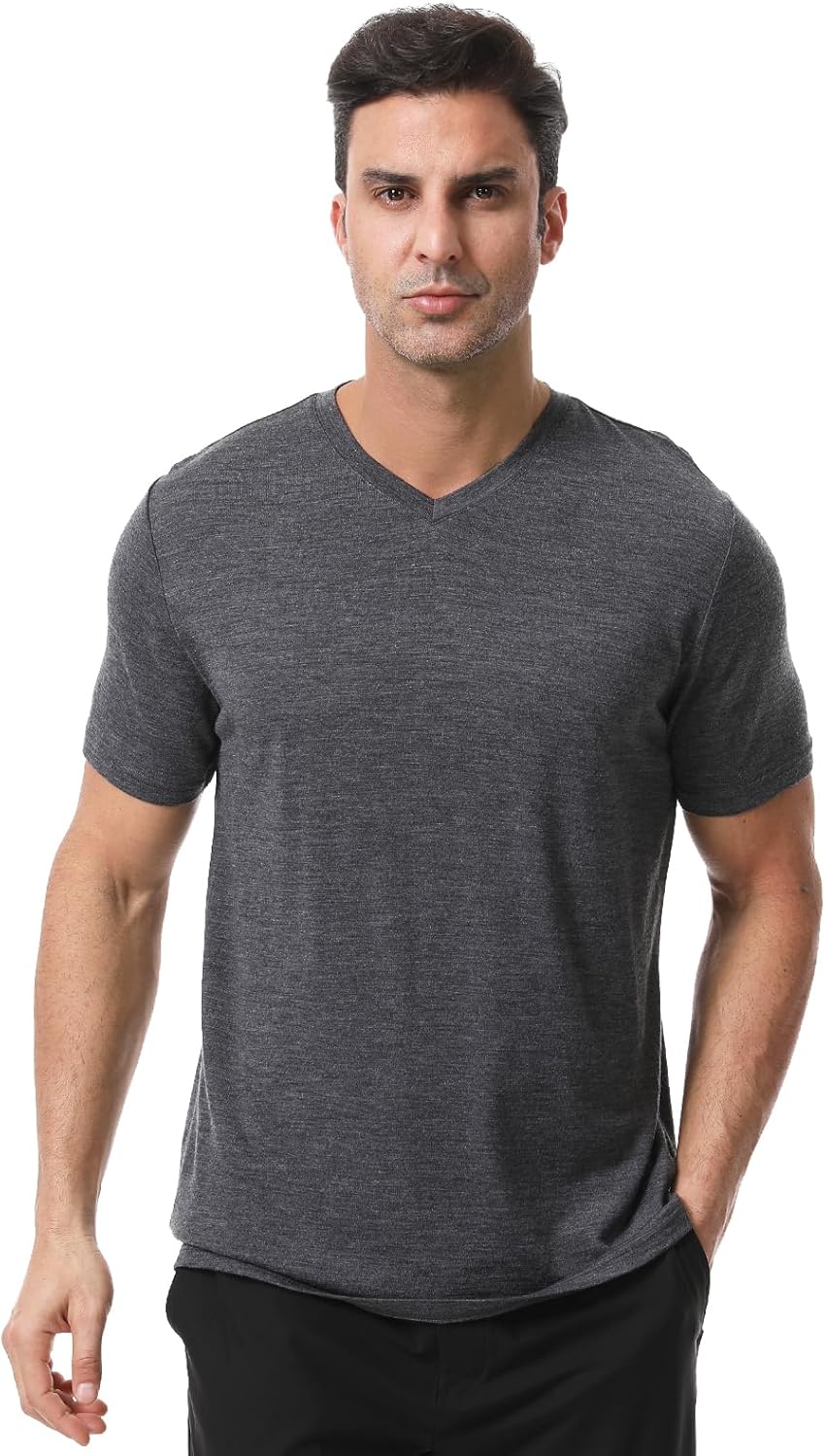 Merino Wool T Shirts for Men - Odor Resistant Base Layer
