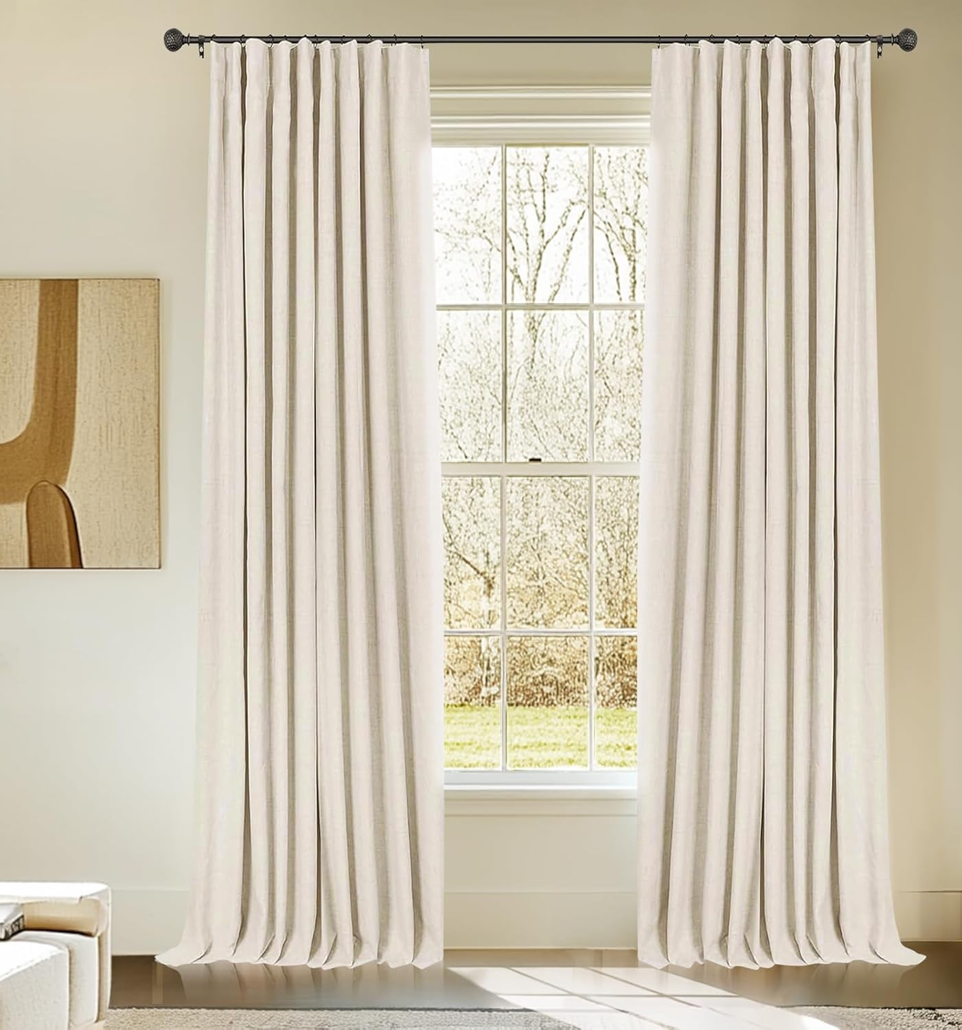 100% Blackout Curtains for Bedroom & Living Room - 96 Inch