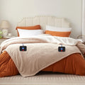 Westinghouse King Size Heated Blanket - Soft Reversible Sherpa Heated