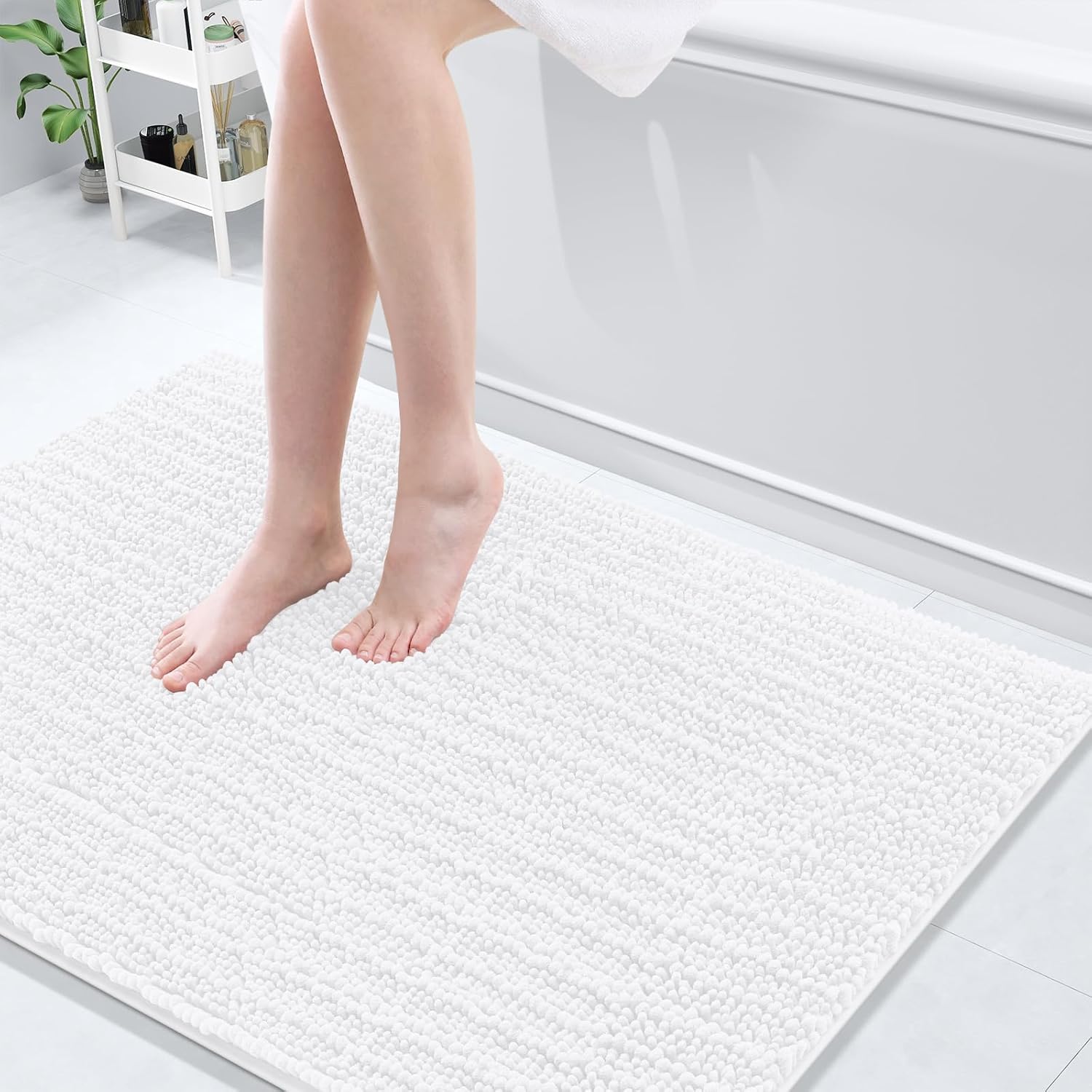 Arotive Luxury Chenille Bathroom Rug Mat for Ultimate Comfort