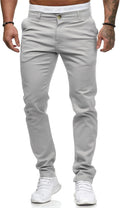 ALLABREVE Men's Chinos Slim Fit Stretch Dress Pants - Comfortable