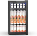 26 Bottle Wine Cooler 130 Can Beverage Refrigerator - Compact Cellar
