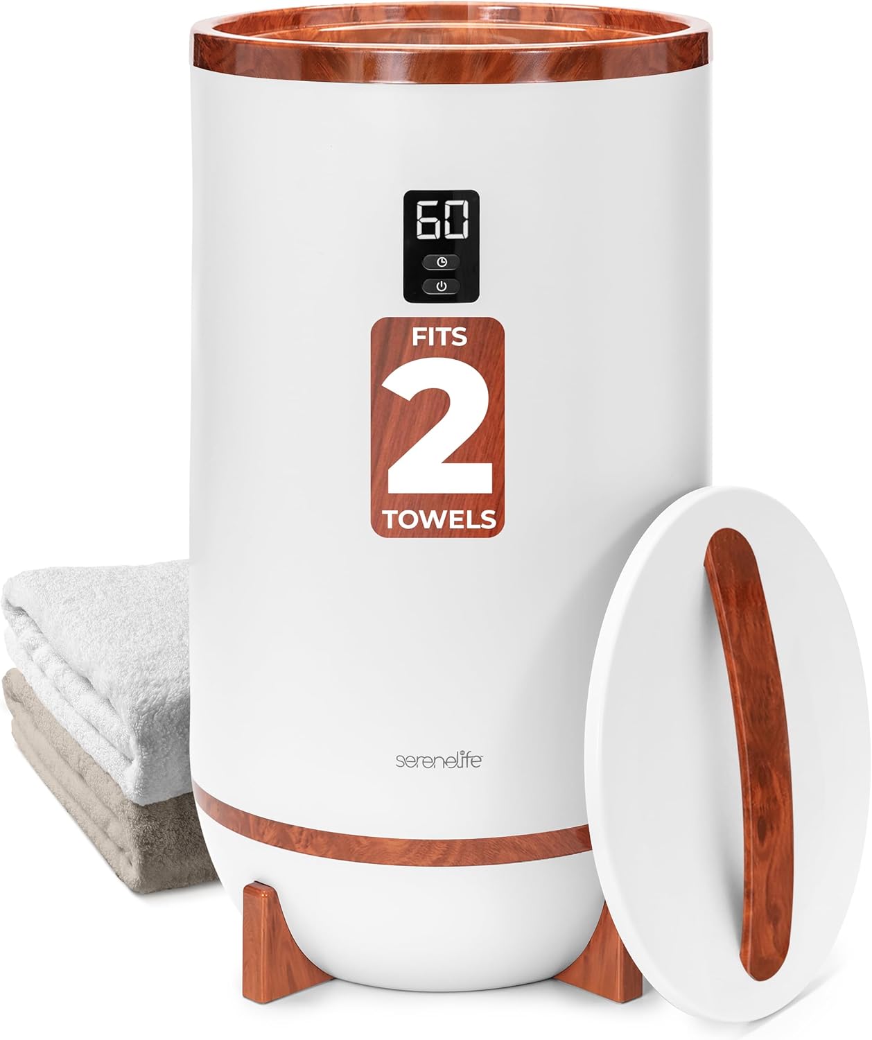 SereneLife Towel Warmer Bucket for Spa and Bathroom Luxury