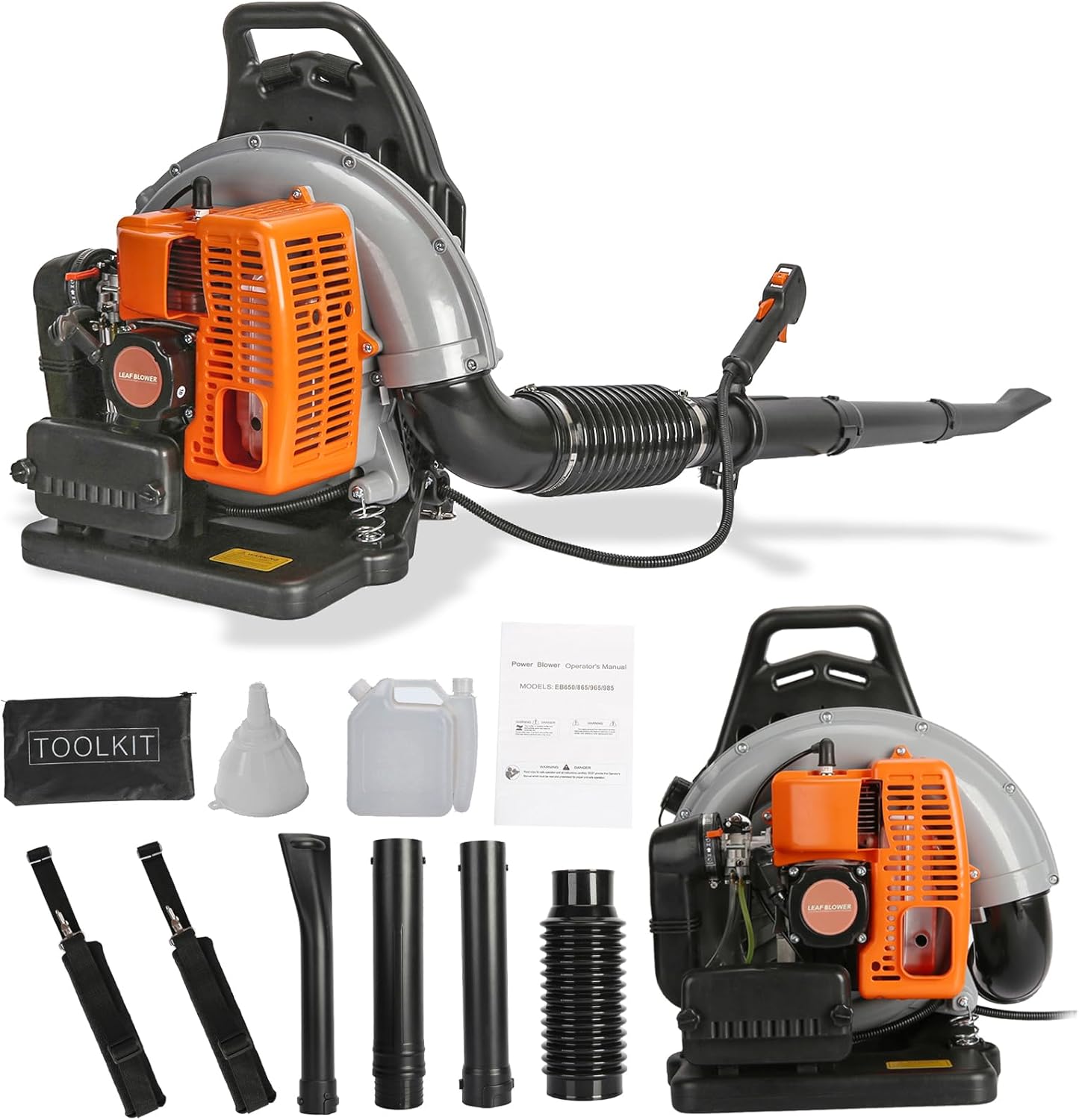 63CC 3HP 2 Stroke Backpack Gas Powered Leaf Blower Review