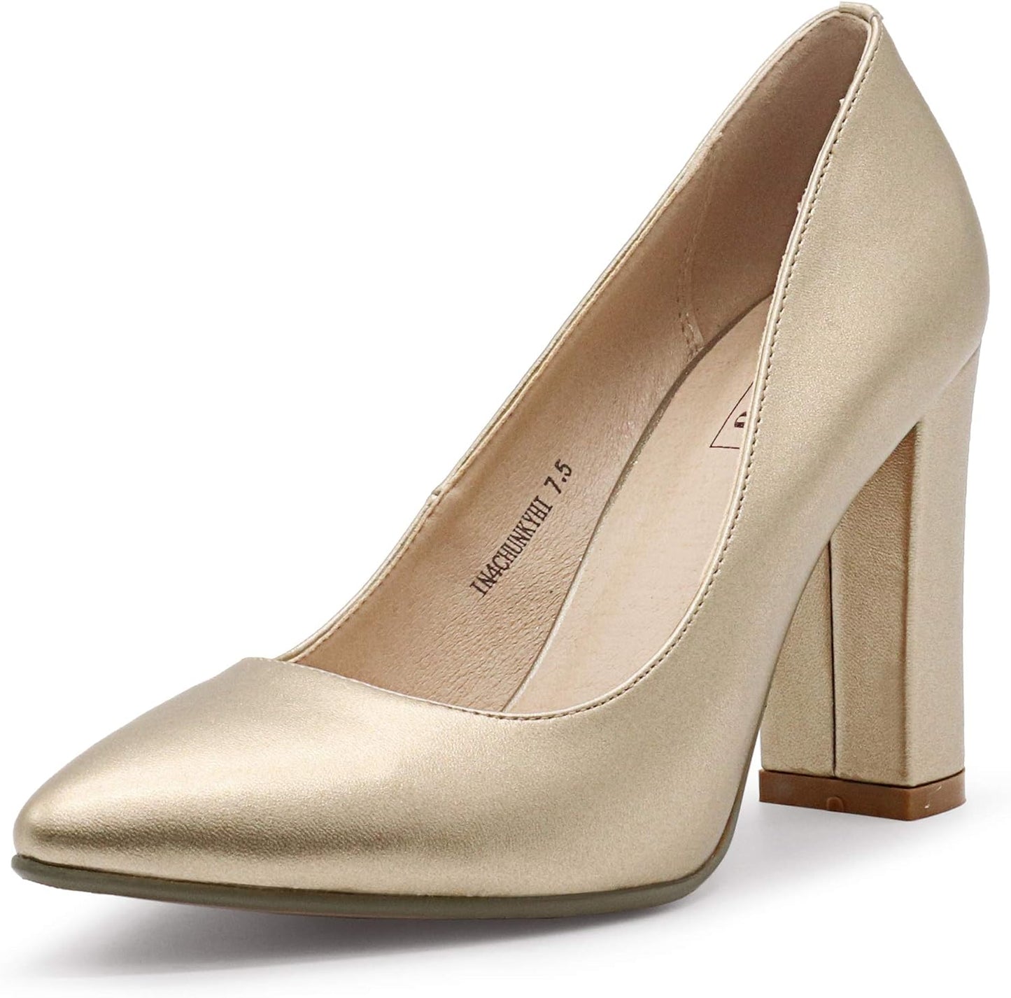 IDIFU Women's Chunky-HI Block High Heels for Elegant Style