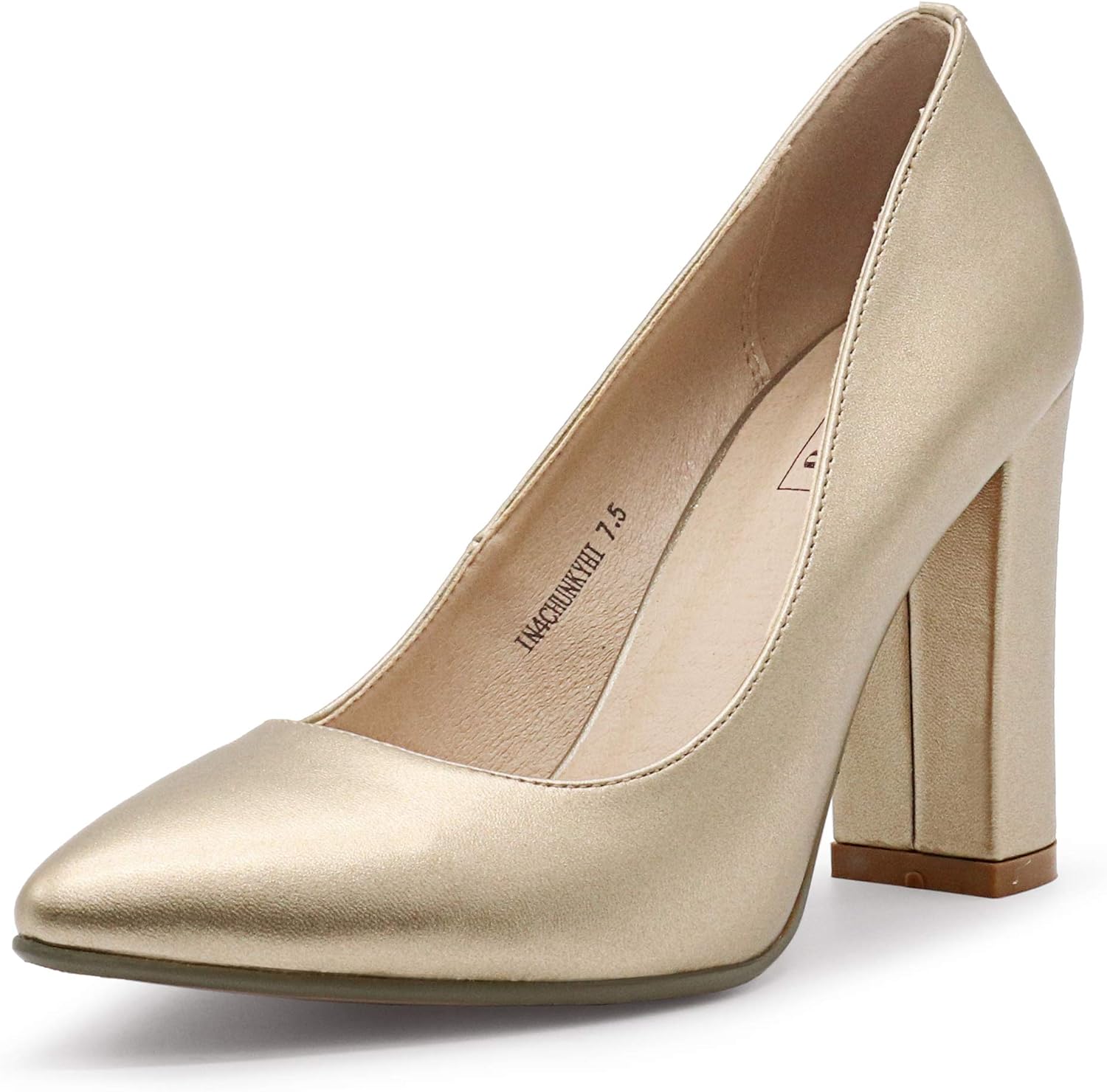 IDIFU Women's Chunky-HI Block High Heels for Elegant Style