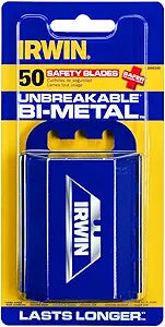 IRWIN Safety Knife Blades 50 Pack for Precision Cutting Needs