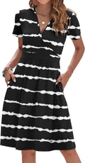 AUSELILY Womens Summer Dress 2025 V Neck Floral with Pockets