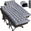 Oversized XXL Folding Camping Cot for Adults with Pad and Carry Bag