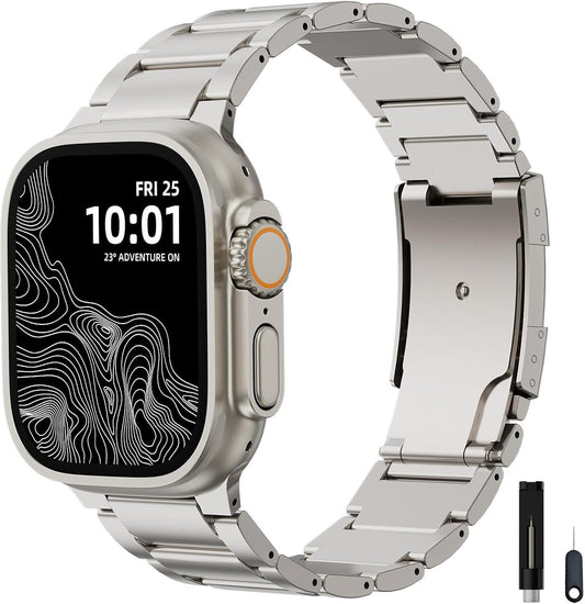 Ultra-Light Titanium Band for Apple Watch - Sleek & Durable