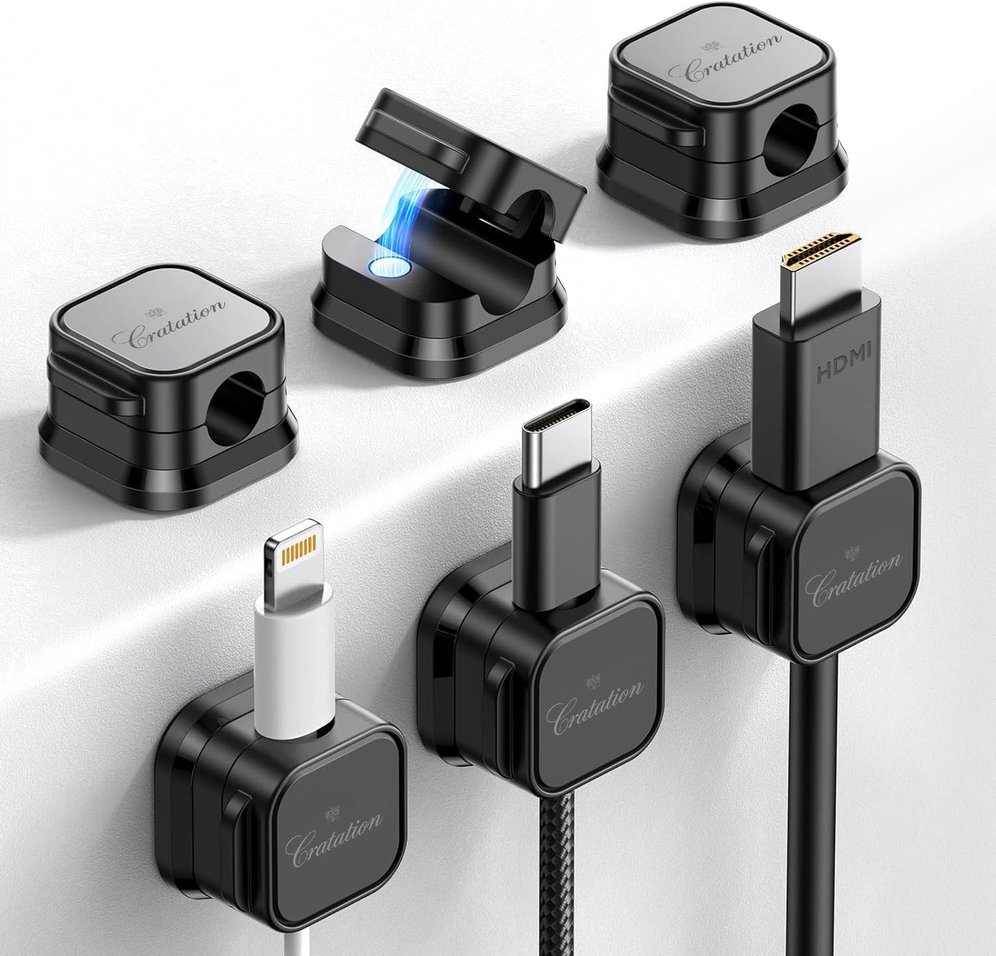 Neatly Organize Cables with Magnetic Cord Holder! 