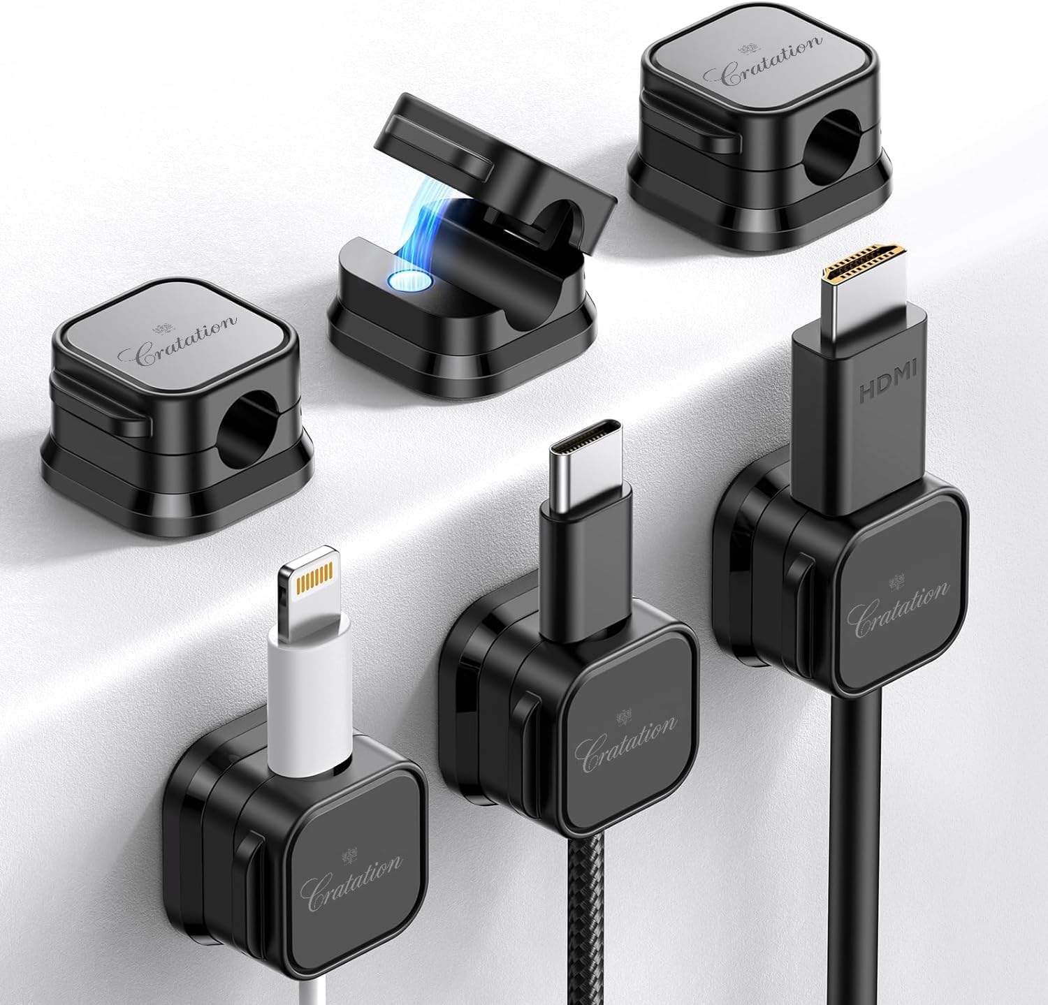 Neatly Organize Cables with Magnetic Cord Holder! 