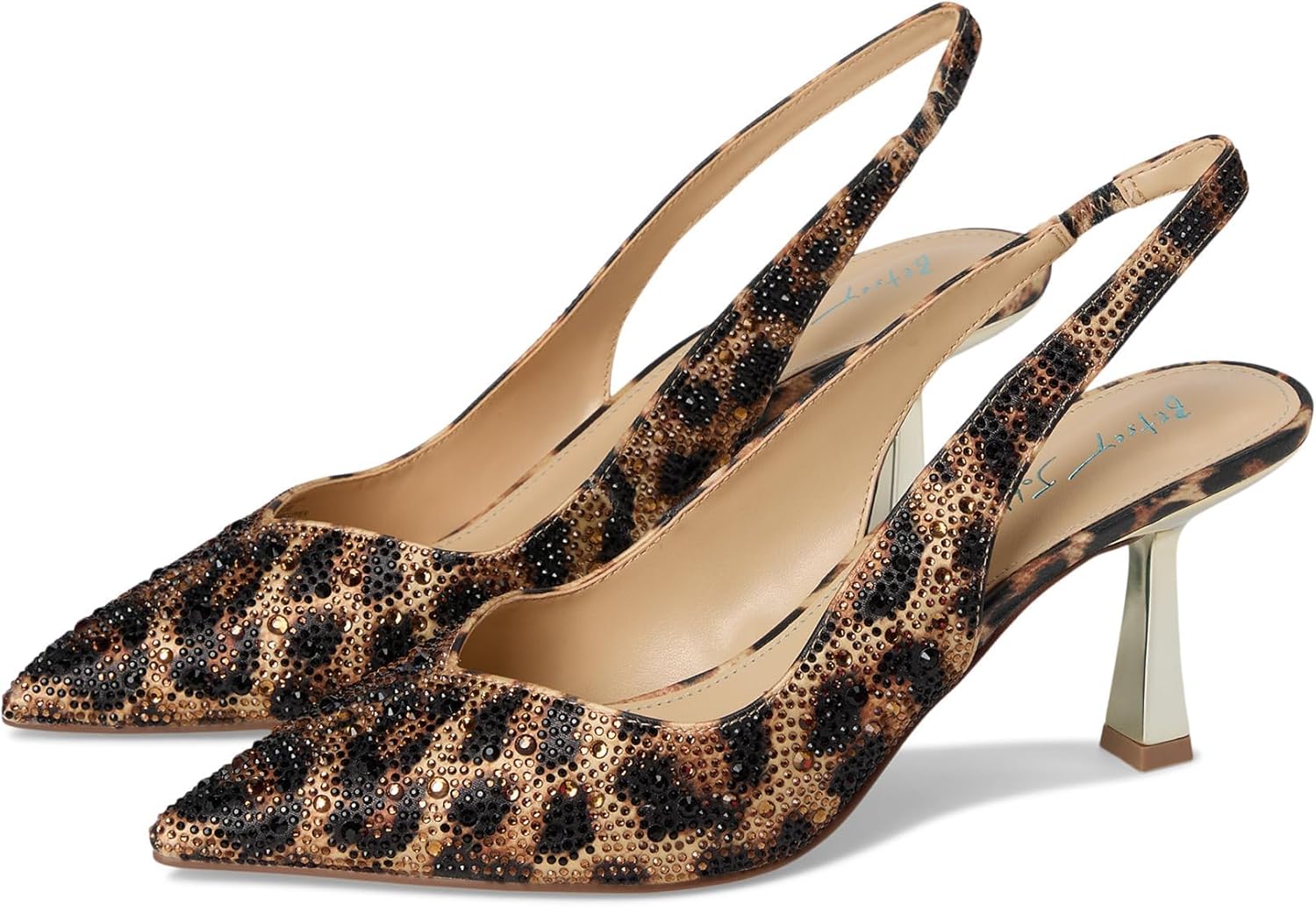 Betsey Johnson SBCLARK Rhinestone Pointed Toe Pumps for Style