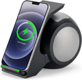 CENSHI Bluetooth Speaker Wireless Charger 2-in-1 - Compact Desk Dock