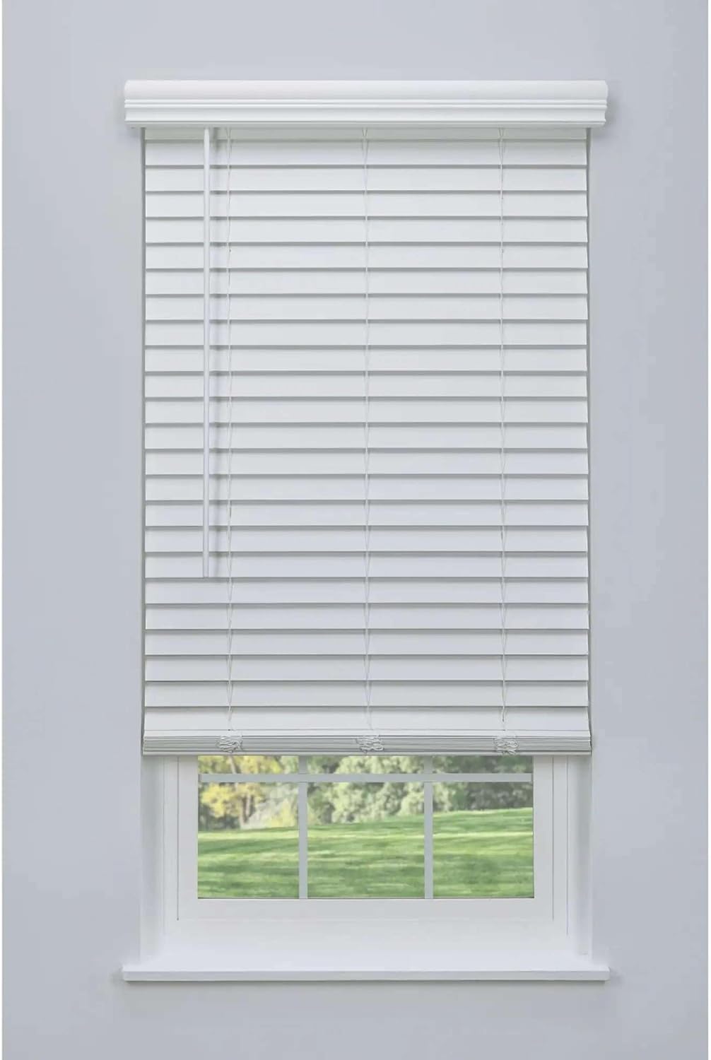 Linen Avenue Cordless 2in Faux Wood Blinds for Perfect Fit