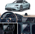 8PCS Car Screen Protector for Porsche Taycan - HD Anti-Fingerprint
