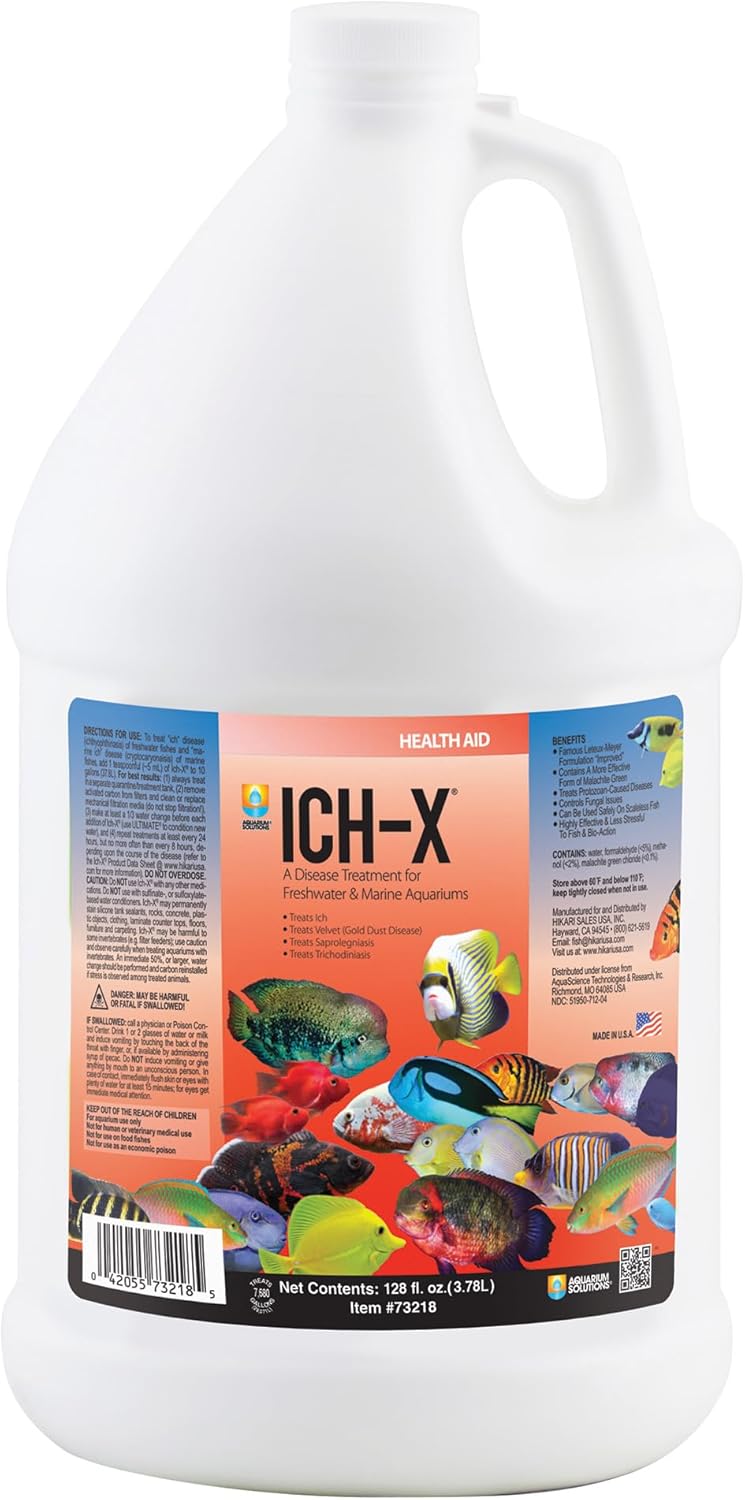 Hikari Ich-X Ich Treatment 1 Gallon for Effective Fish Care