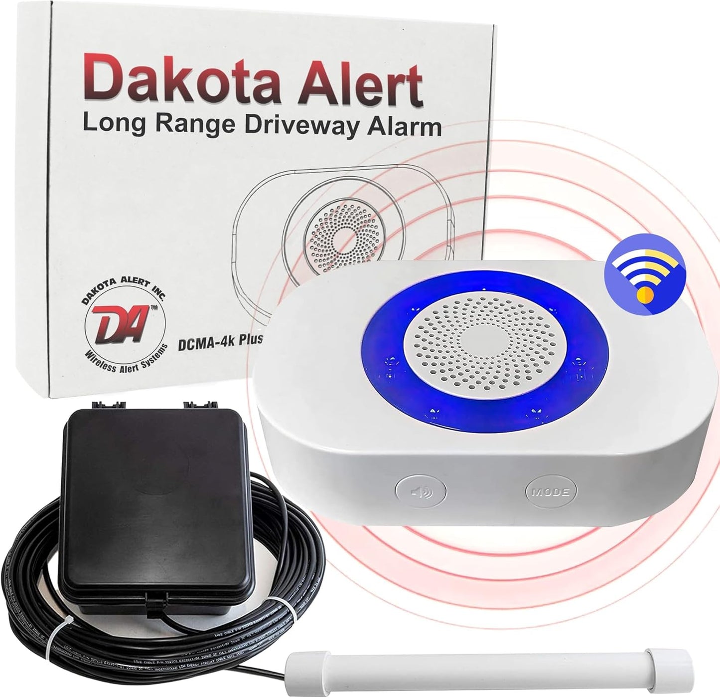 Dakota Alert DCPA-4k Plus Driveway Alarm with 1-Mile Range