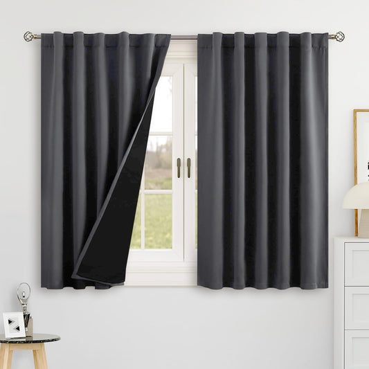 BGment 40 Inch Thermal Blackout Curtains for Total Room Darkening