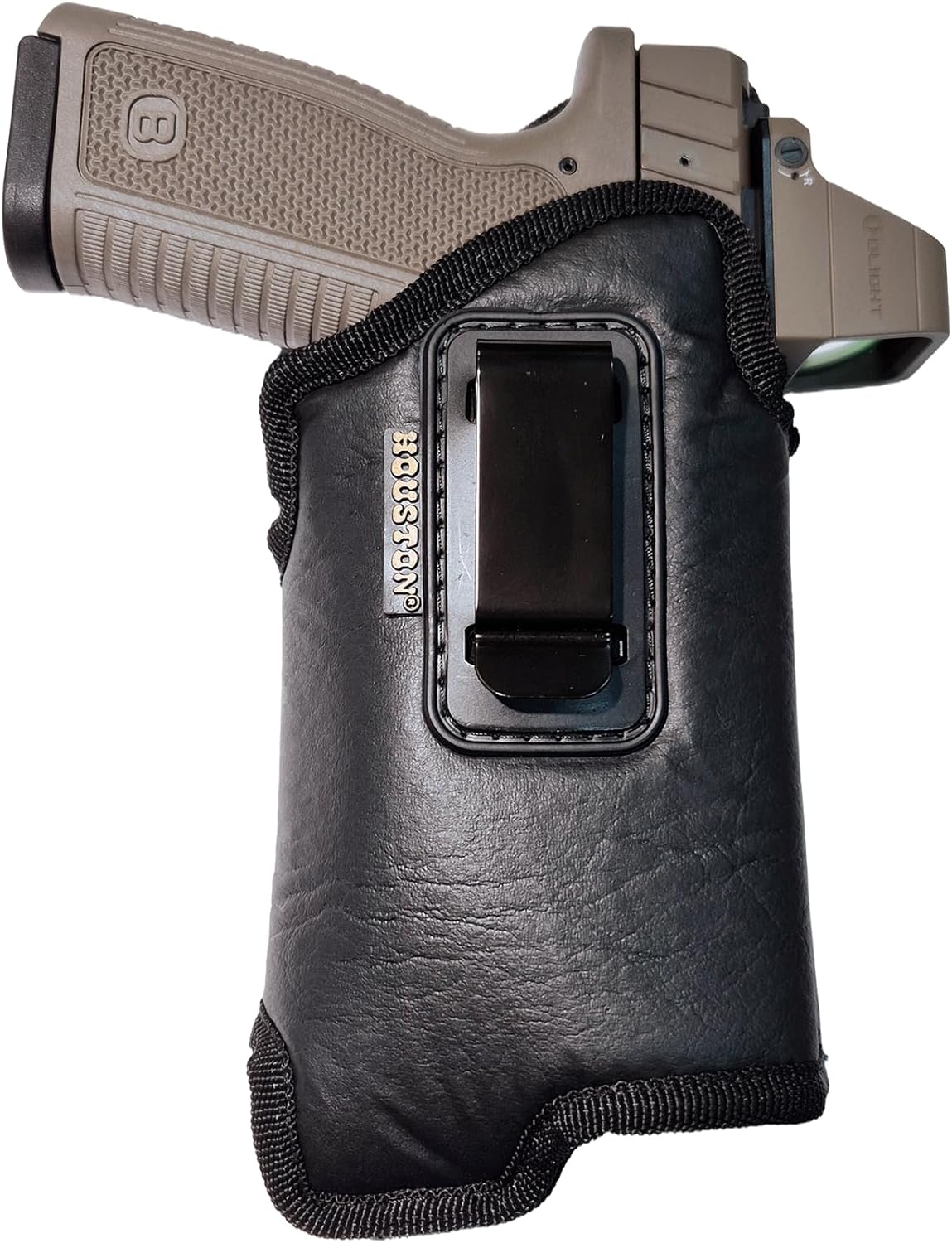 Houston Gun Holster IWB Eco-Leather for Concealed Carry Comfort